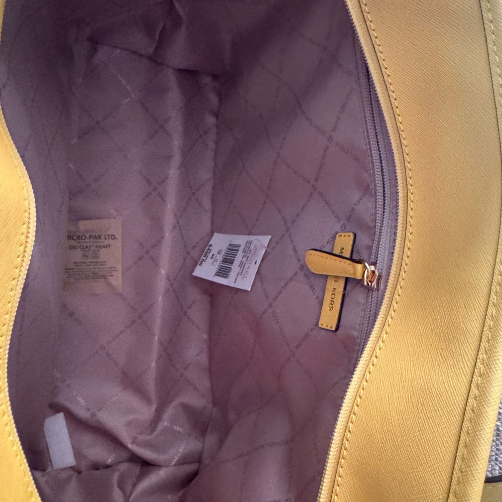 Michael Kors Yellow Tote - Picture 4 of 4